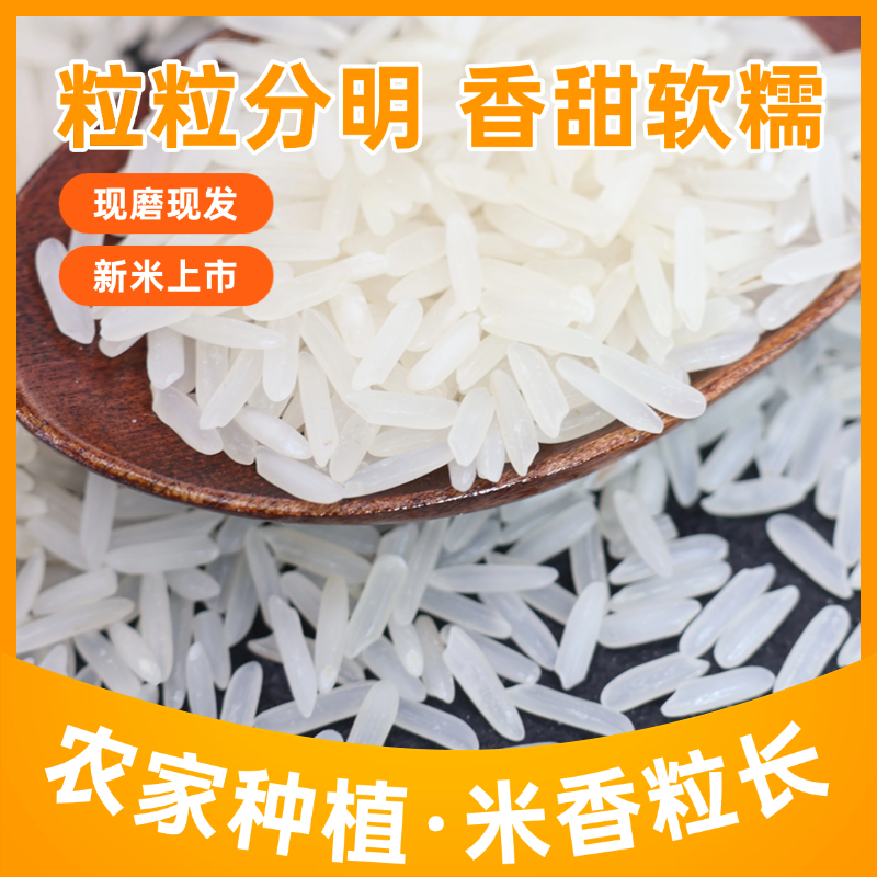 【甄选新米】10斤当季新米长粒香米软糯香甜南方大米包邮荆楚春