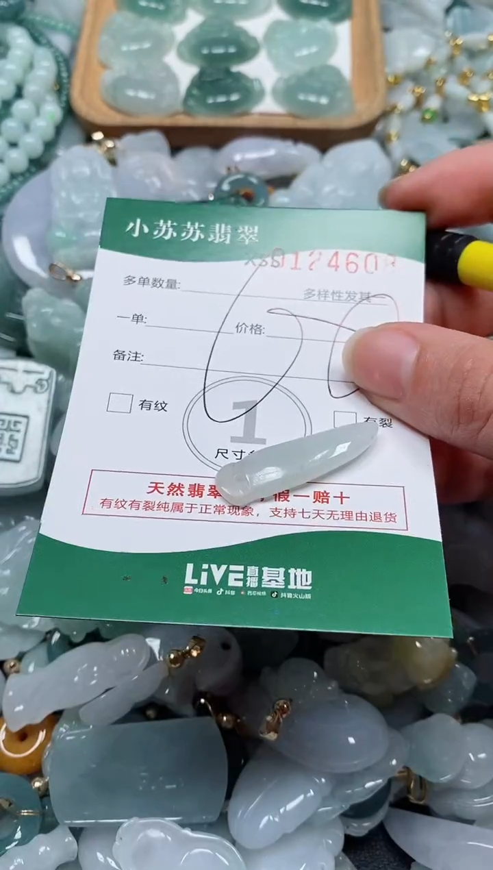 【闪购商品】翡翠颈饰未镶嵌闪购商品0124608