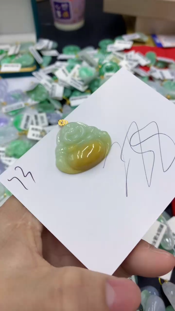 【闪购商品】翡翠颈饰18K金镶嵌1111111111