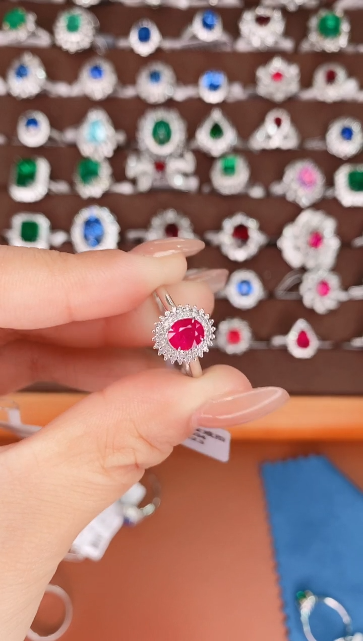 【闪购商品】红宝石18K金戒指18K金镶嵌·