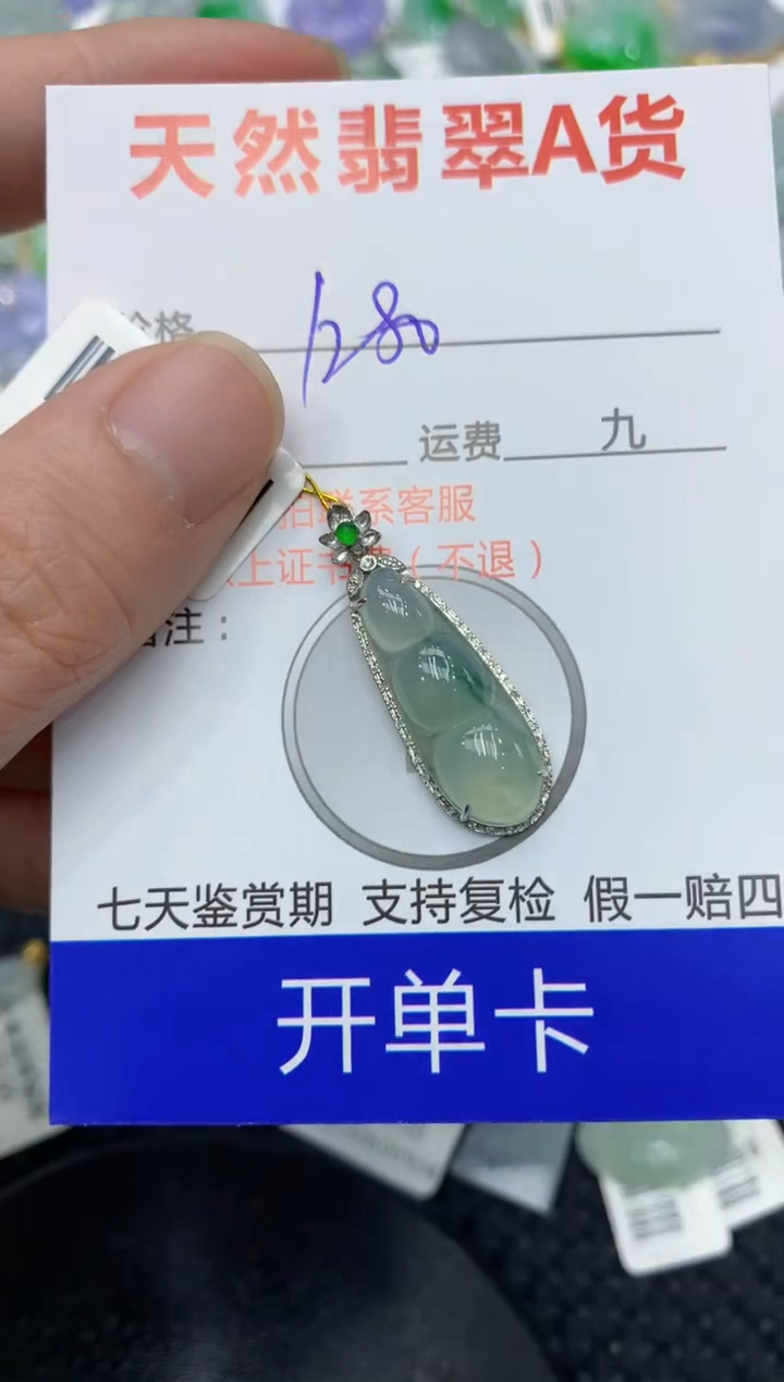 【闪购商品】翡翠颈饰18K金镶嵌111111111111