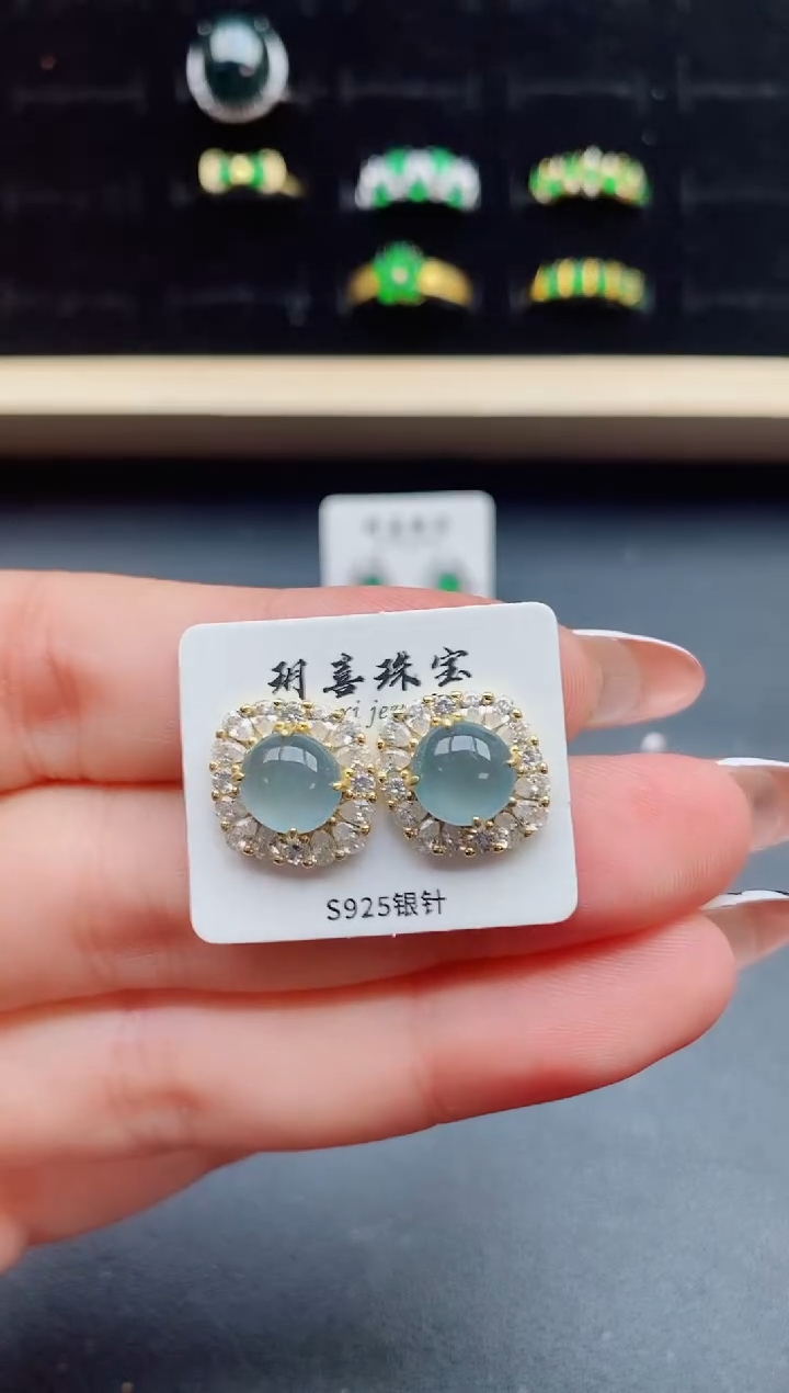 【闪购商品】翡翠戒指银S925镶嵌321321