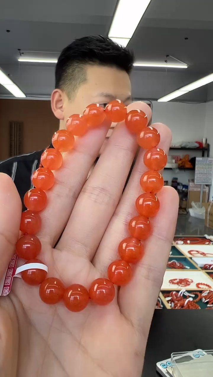 未镶嵌手链南红玛瑙A9南红手串9mm+