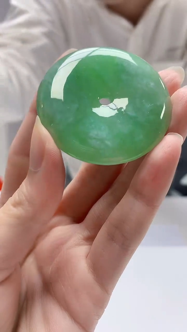 【闪购商品】定制翡翠未镶嵌5028zm-毛货挂件230扣子