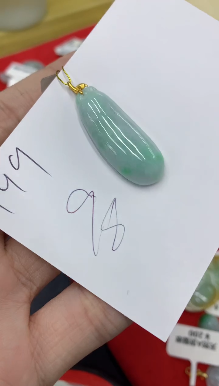 【闪购商品】翡翠颈饰18K金镶嵌号链接1111111111