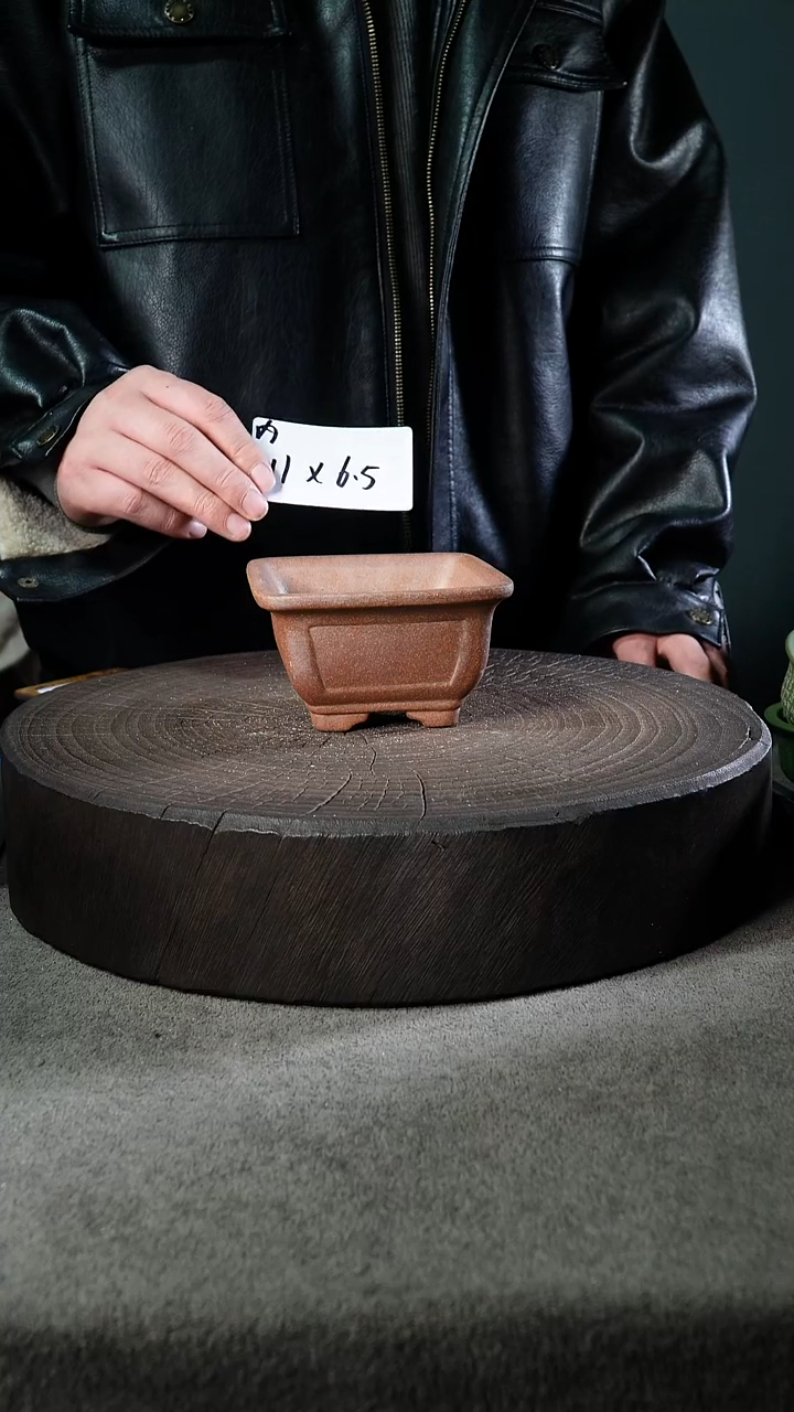 A宜兴紫砂小花盆