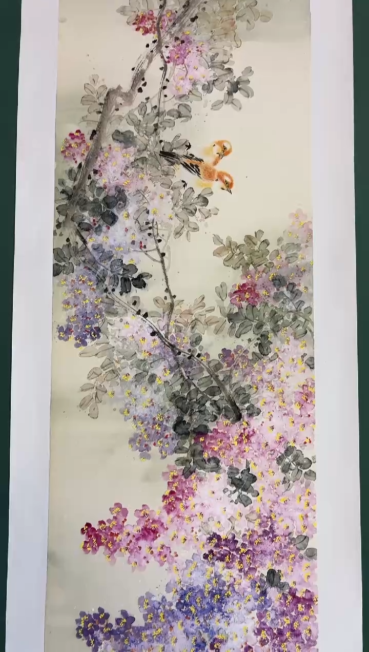国画周建真老师绘画作品（鸟巢）8-22
