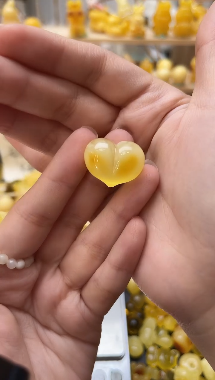 琥珀未镶嵌珠宝奇石064琥珀蜜蜡微瑕