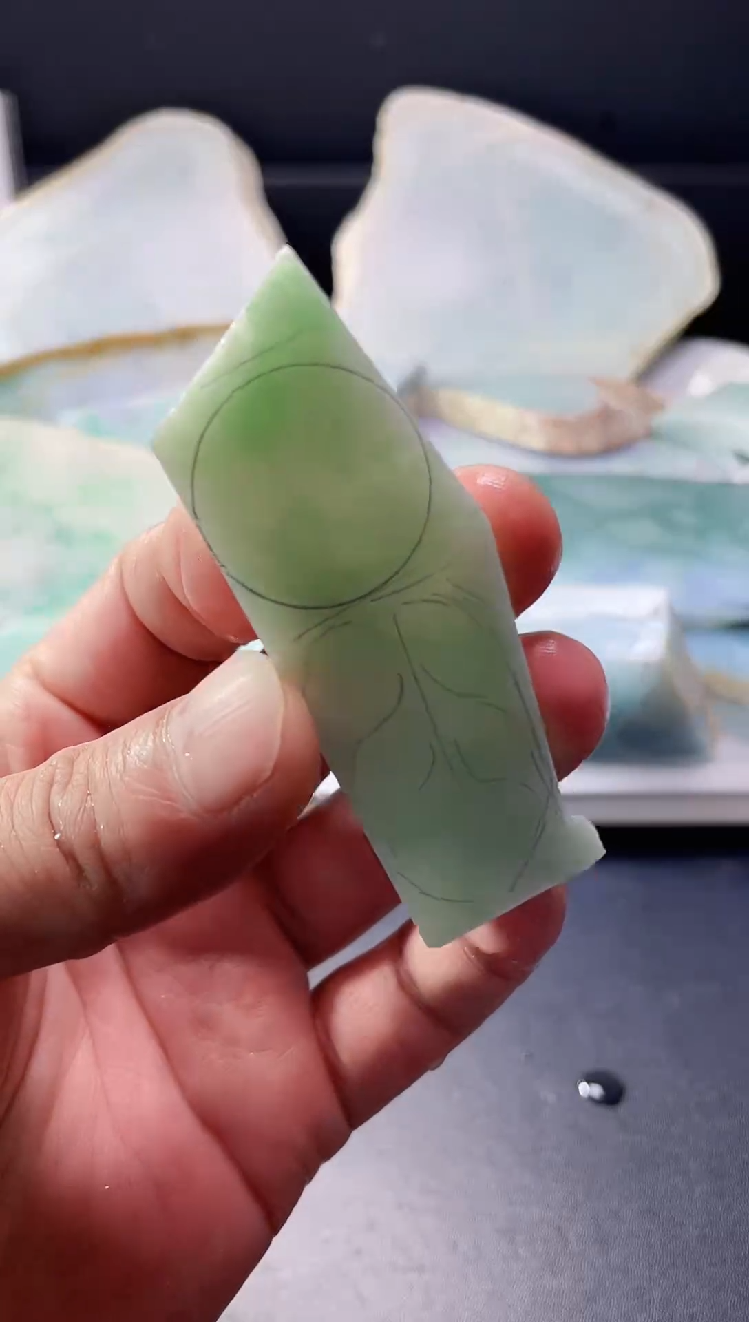 颈饰未镶嵌翡翠天然缅甸A货翡翠