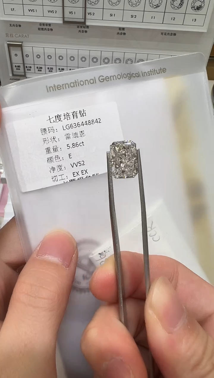 【闪购商品】实验室培育钻石未镶嵌@5.86ct 先鉴赏，再定制！
