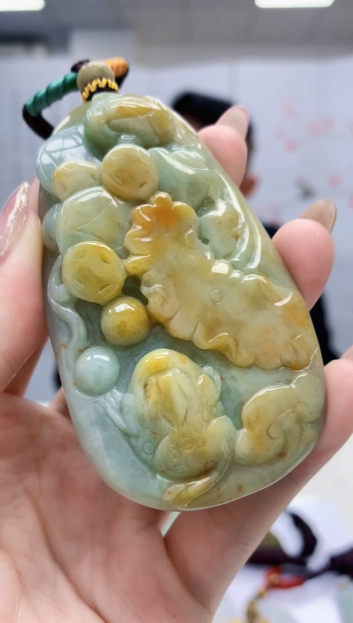 【闪购商品】定制翡翠未镶嵌4969jw-毛货挂件