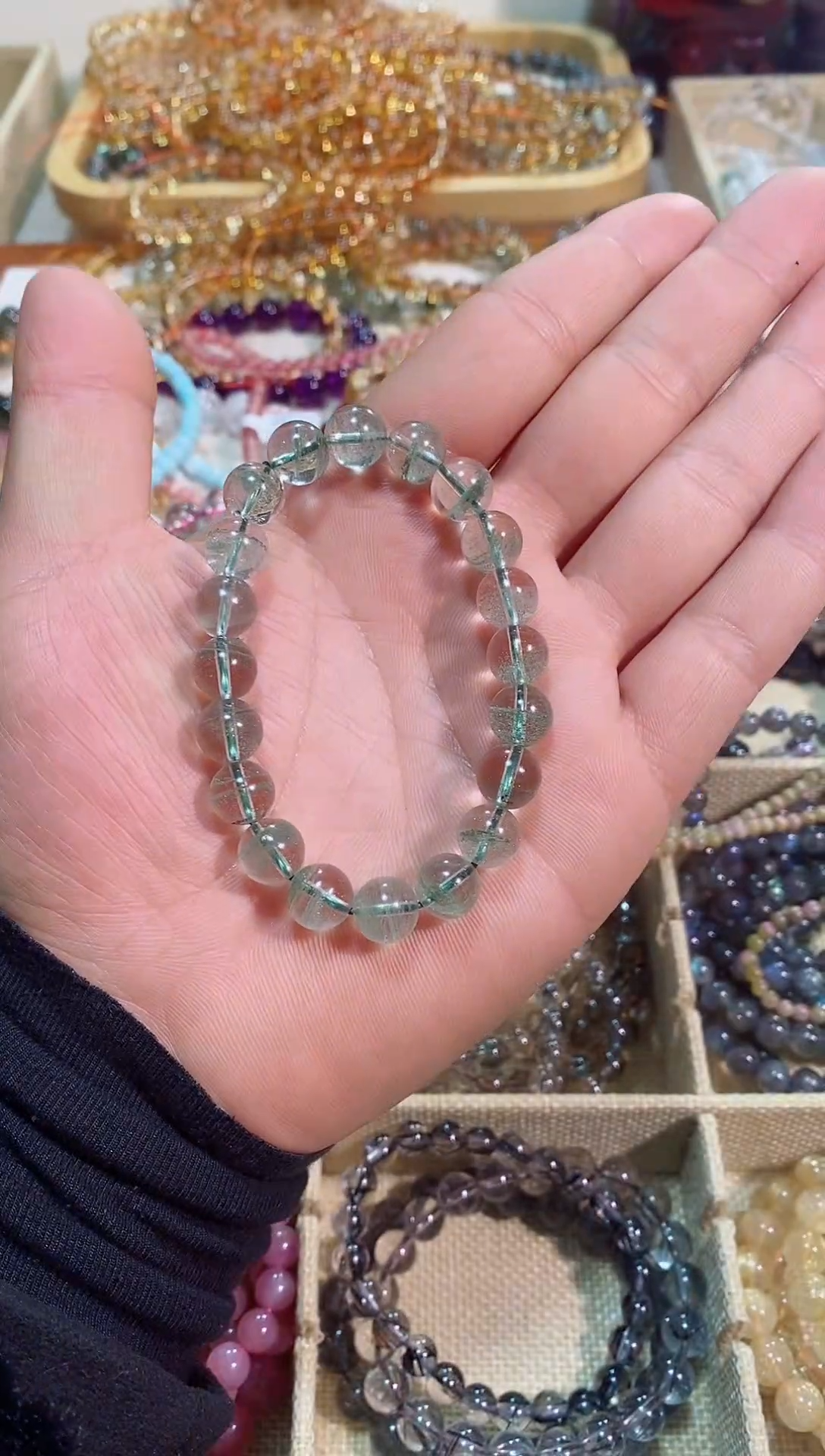 【闪购商品】水晶手链未镶嵌绿幽灵10m+（多样性发其一）