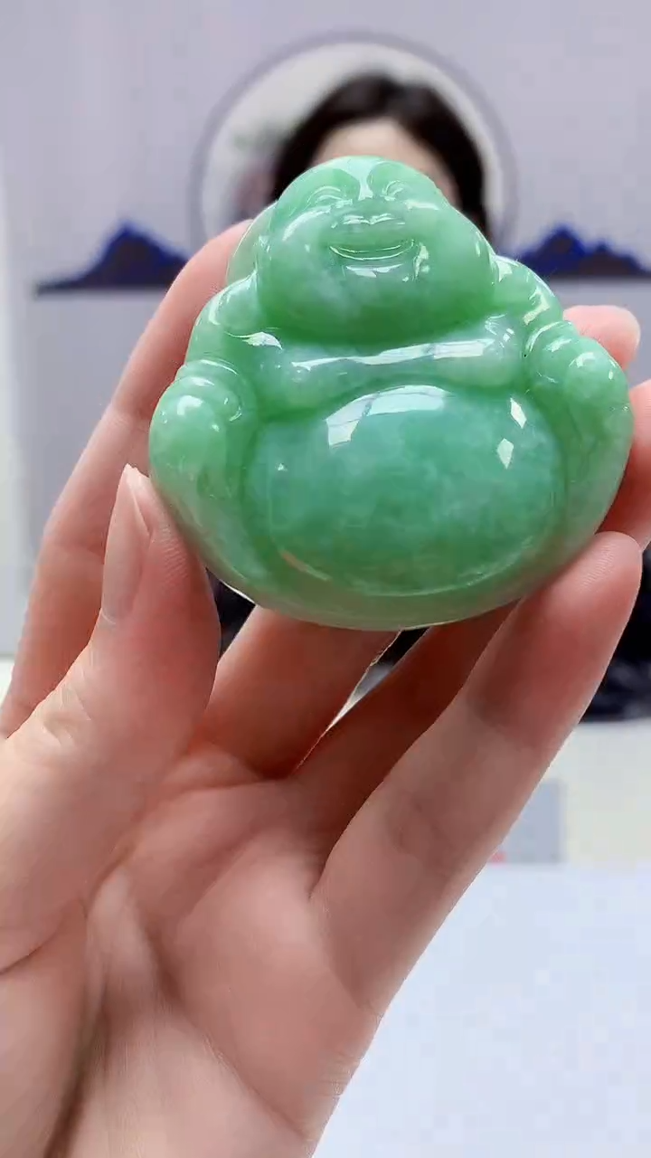 【闪购商品】定制翡翠未镶嵌4829zm-毛货挂件19佛公