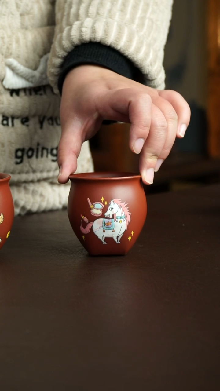 茶杯紫砂15号 马上漂亮杯 宜兴紫砂原矿作品