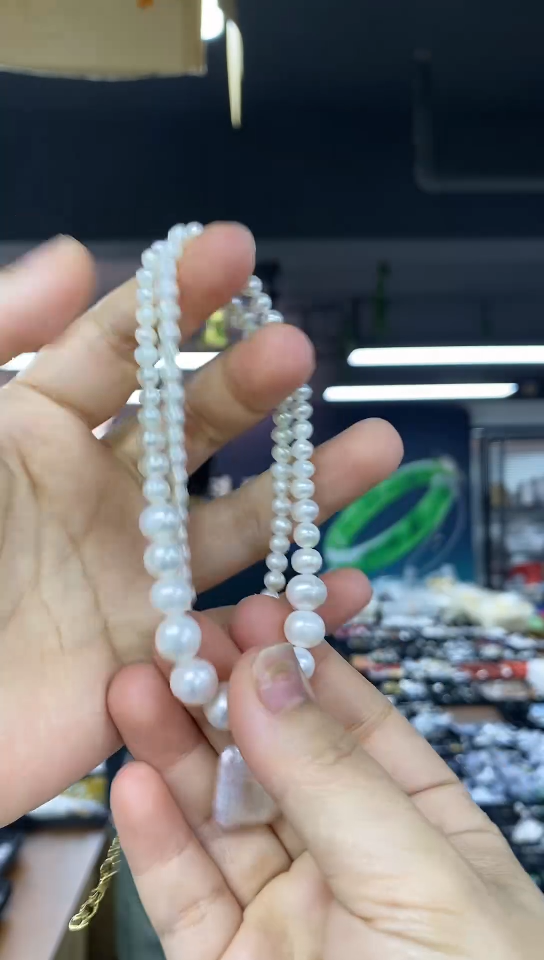 颈饰未镶嵌淡水珍珠多样性发其一颜色微差