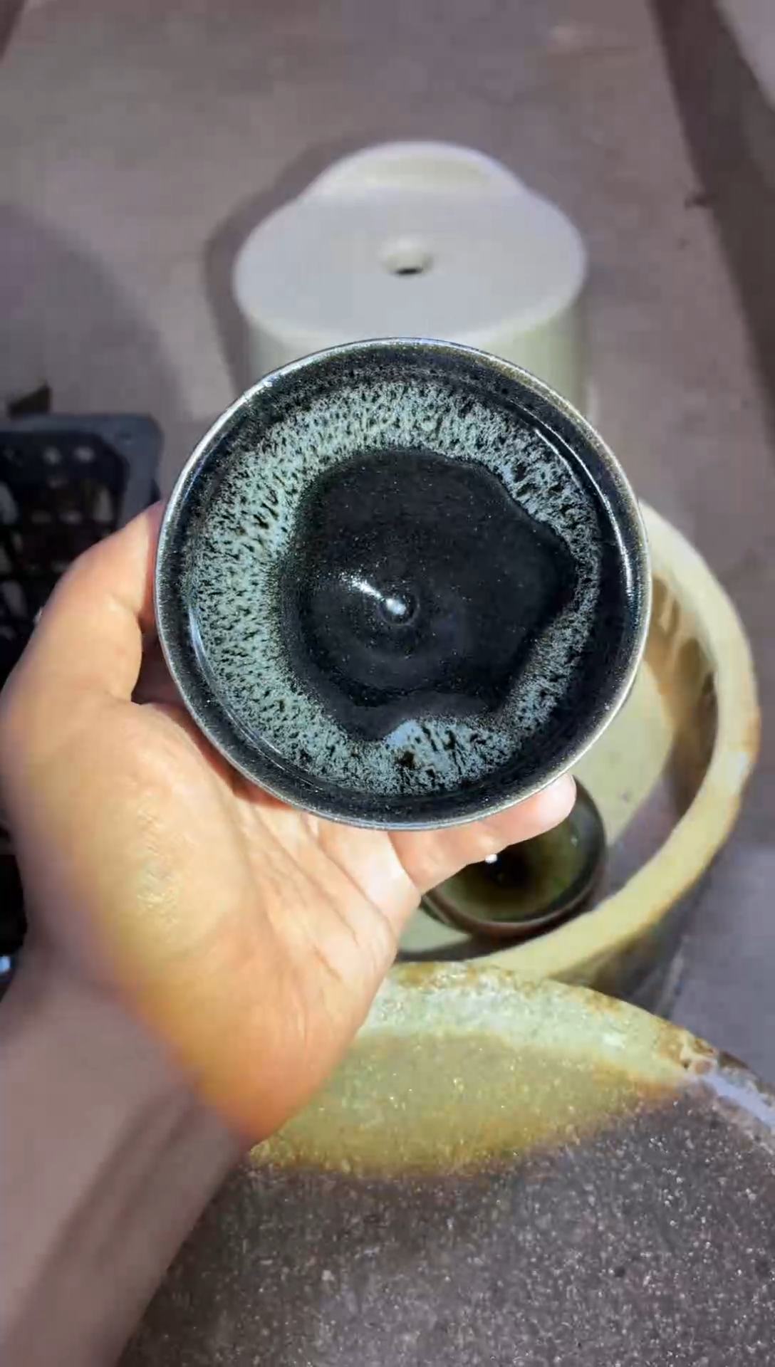 茶盏真柴烧建盏换点柴火