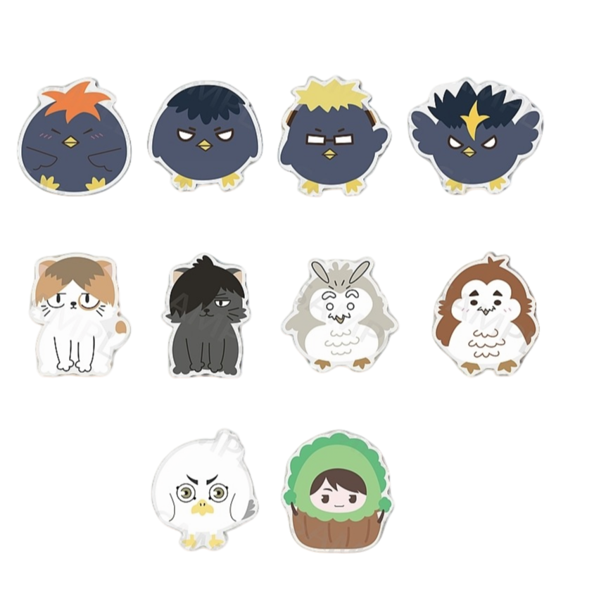 排球少年同人二创小动物亚克力块