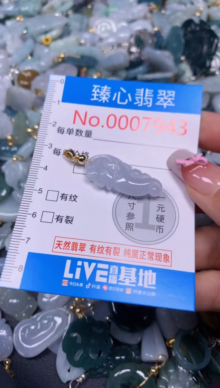 【闪购商品】翡翠颈饰未镶嵌含绳0007943