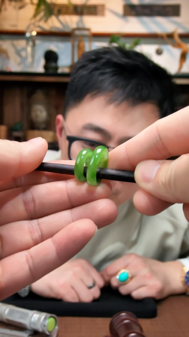 未镶嵌戒指和田玉12#碧玉指环XEZB多样性发其一