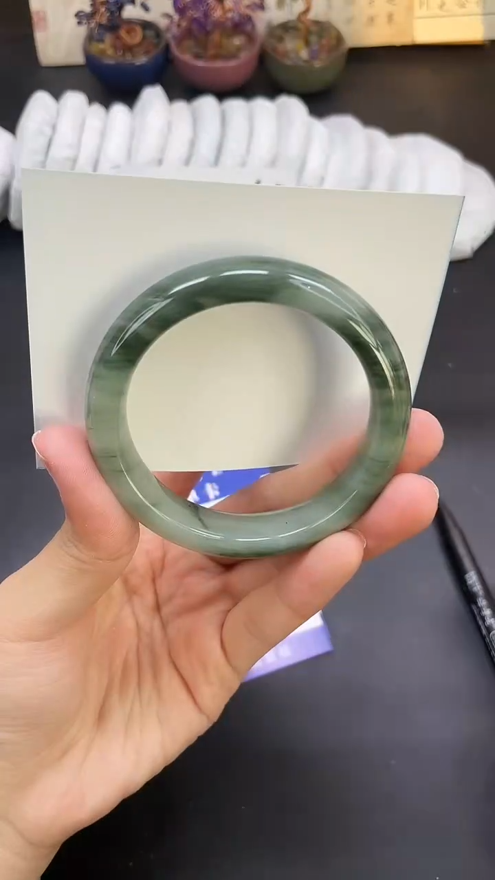 未镶嵌手镯石英质玉A194-56`57