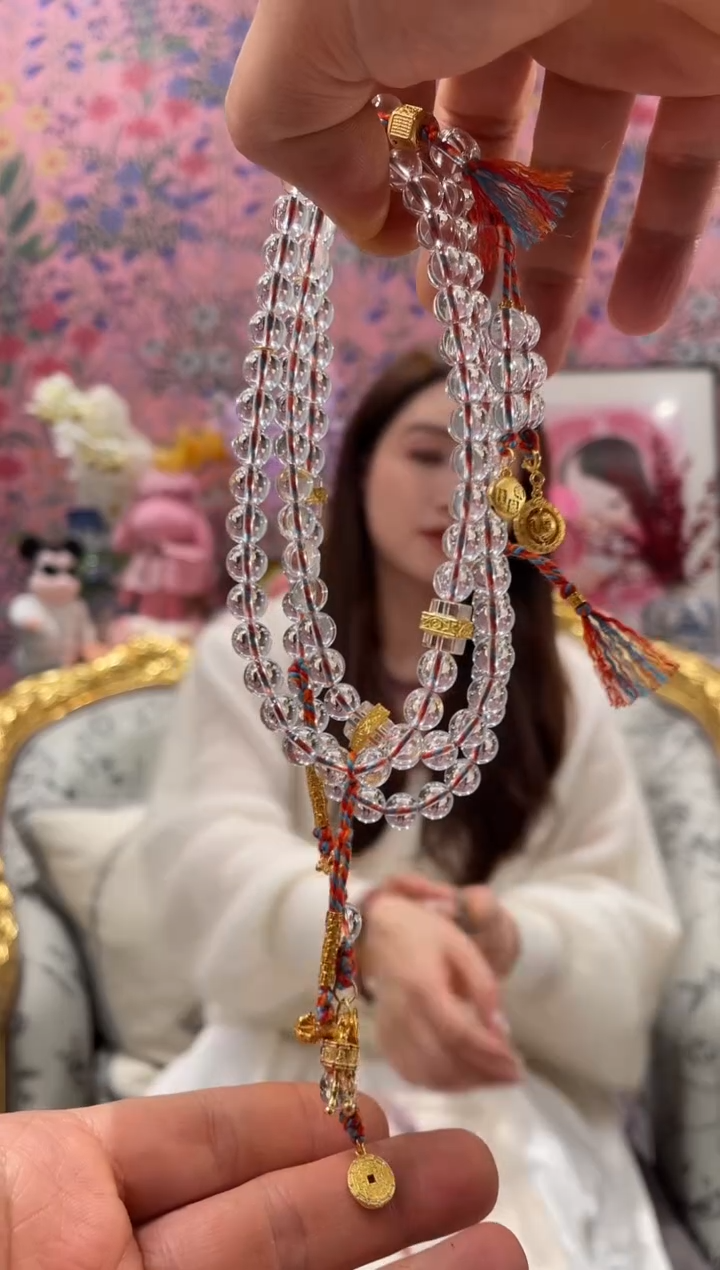 【闪购商品】水晶108念珠未镶嵌白水晶