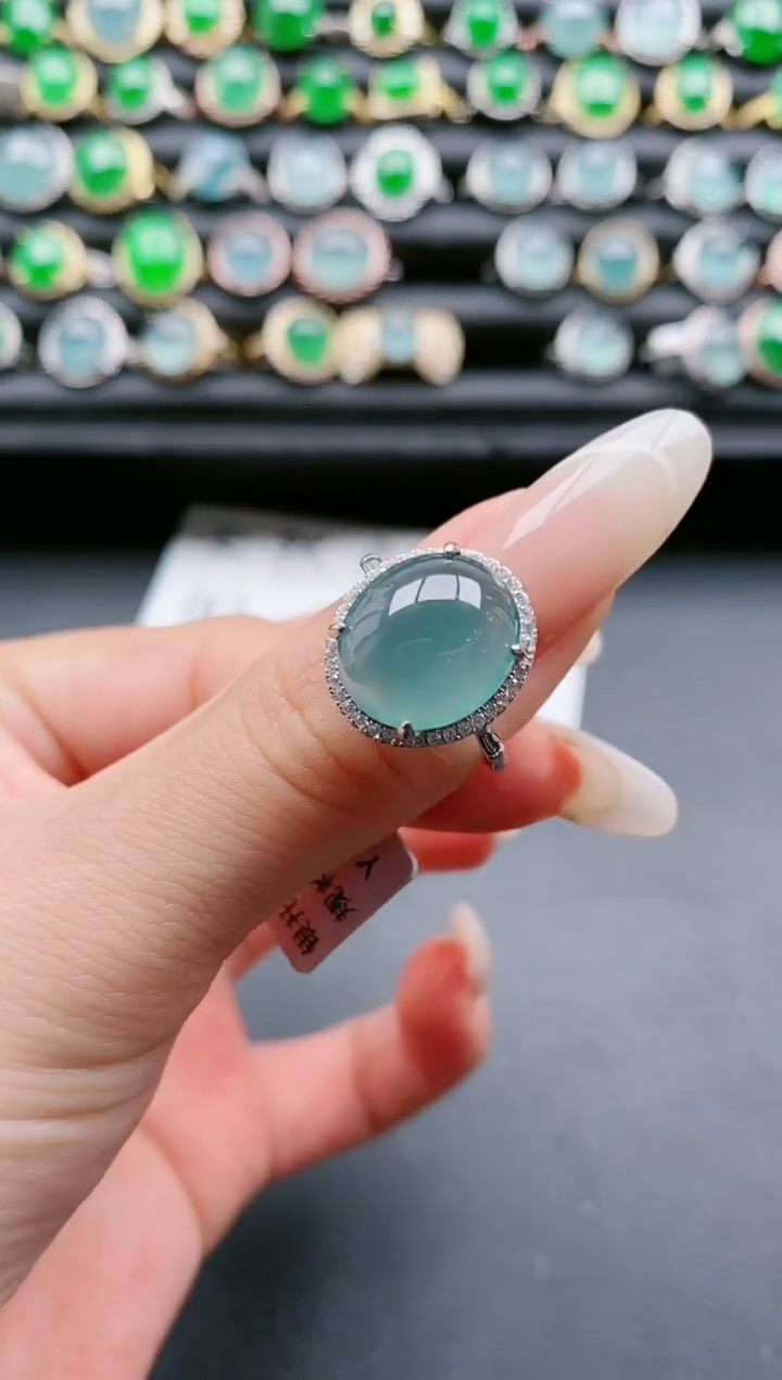 【闪购商品】翡翠戒指银S925镶嵌1111111111
