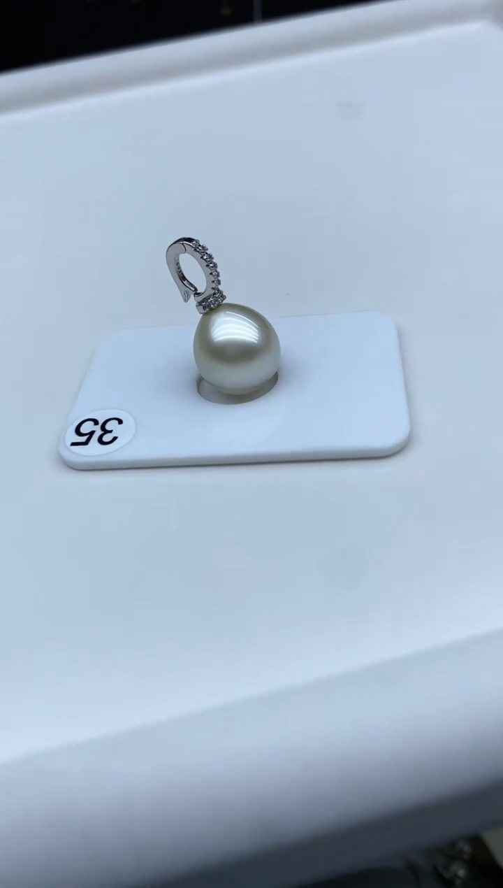 【闪购商品】海水珍珠颈饰银S925镶嵌12-13mm