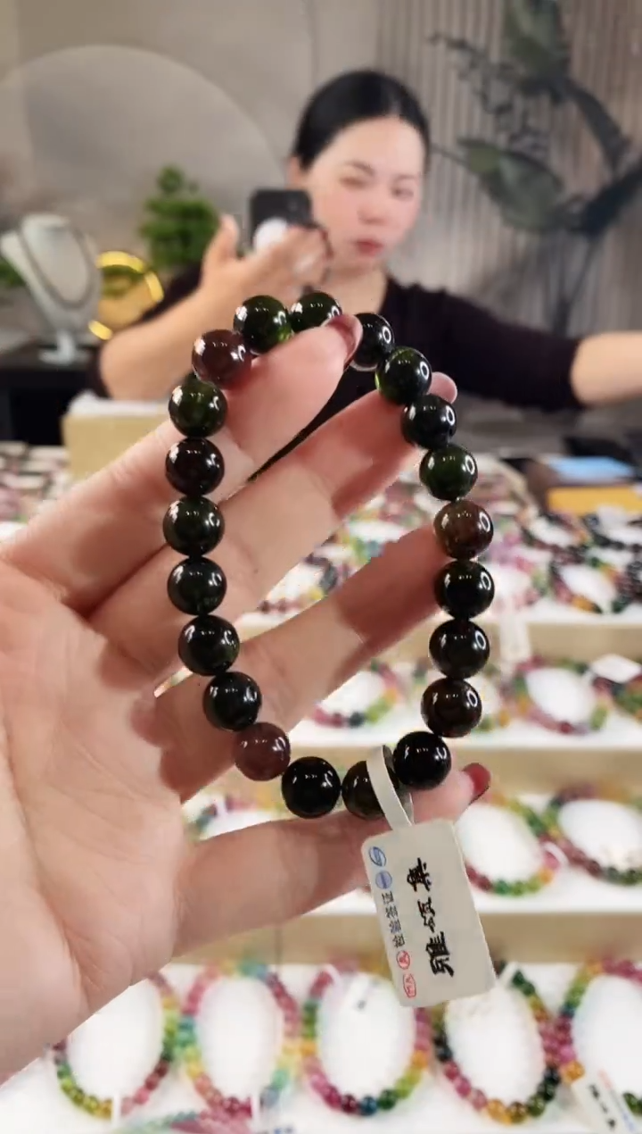 【闪购商品】碧玺手串未镶嵌G2225 单圈颜色微差