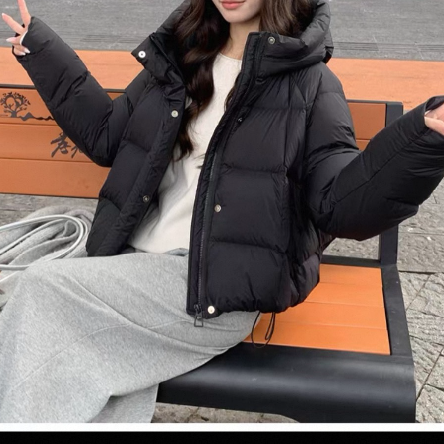 31清版短款连帽羽绒服