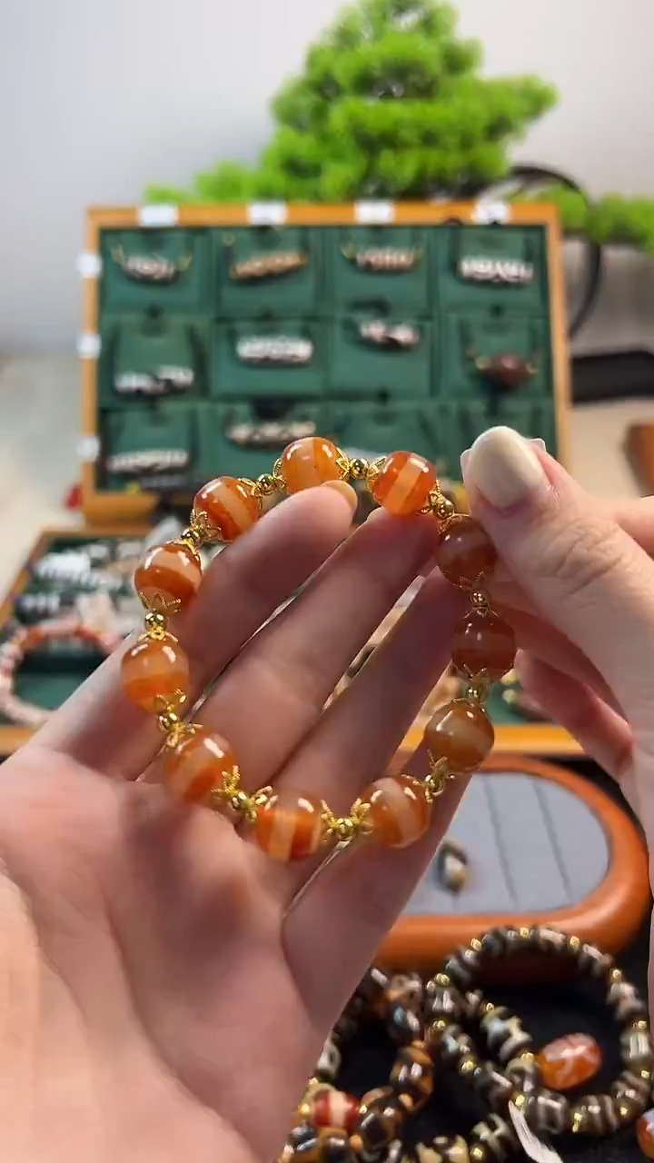 玛瑙/玉髓（覆膜）颈饰合金59（微瑕随机发货）