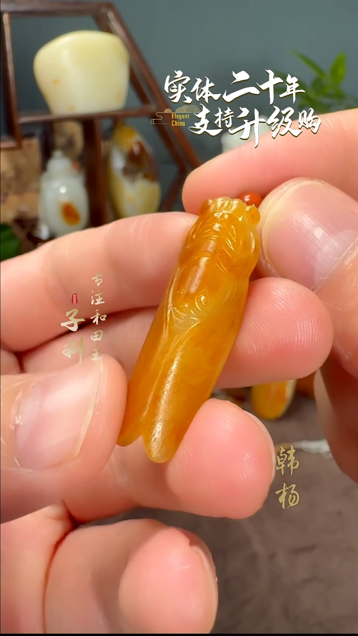 颈饰未镶嵌和田玉新疆和田玉腰缠万贯挂件