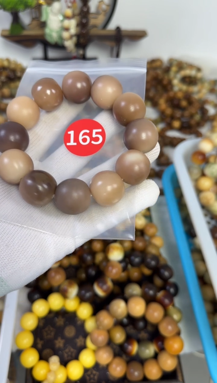 白玉菩提手串23干磨中暇介意勿拍165