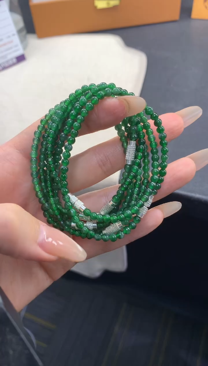 未镶嵌手串翡翠FC460 翡翠手串 多样性发其一