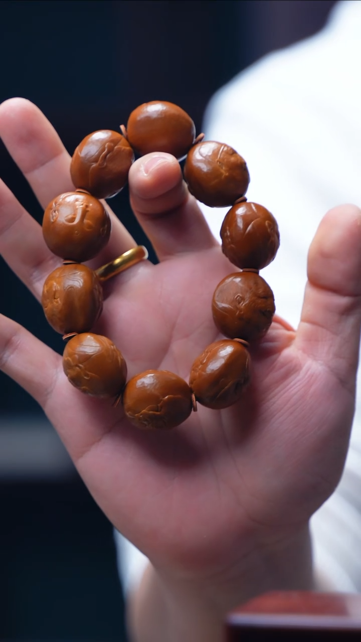 【闪购商品】橄榄核手串/手链【浮雕十八罗汉】子午