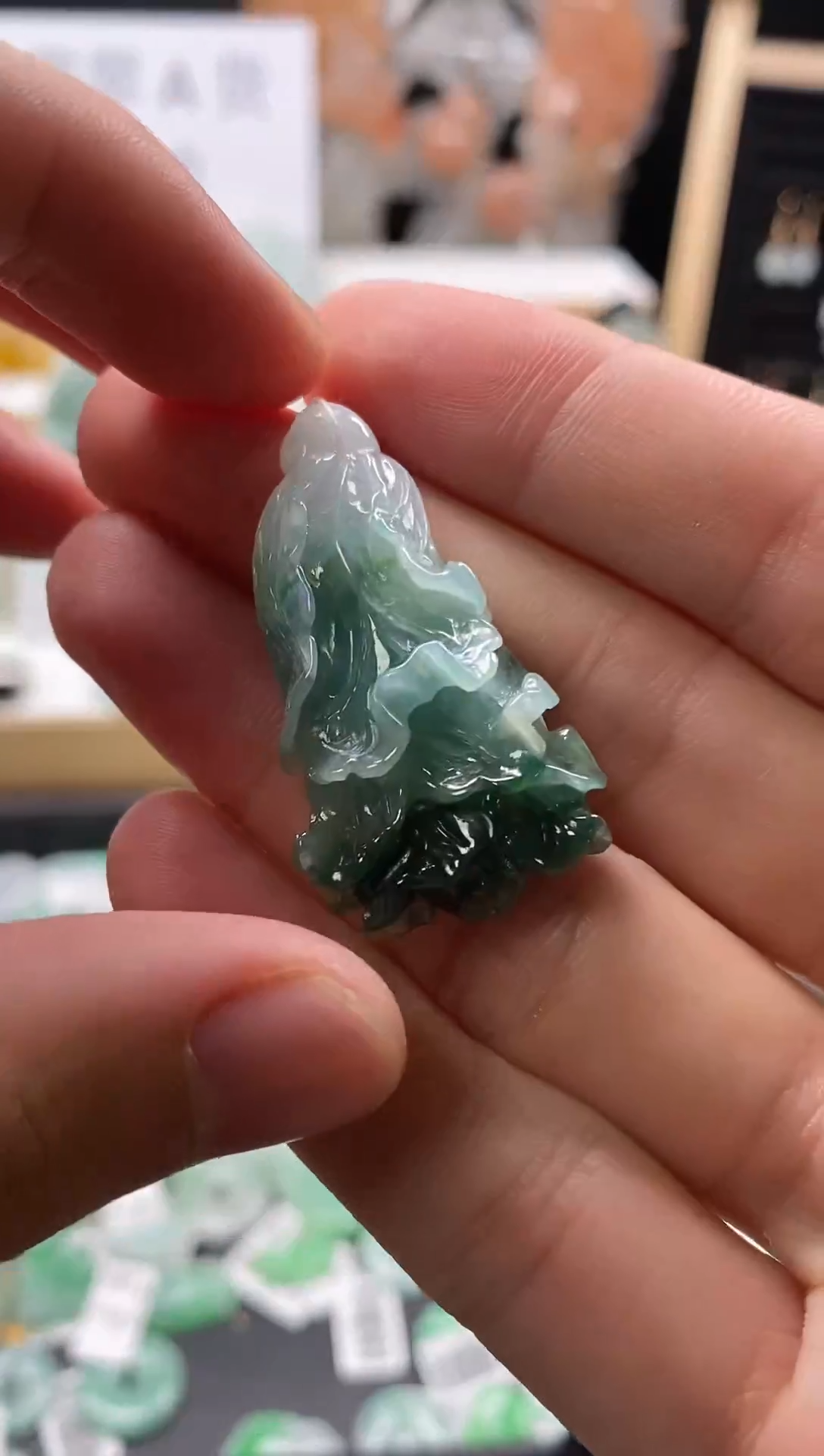 【闪购商品】翡翠颈饰未镶嵌78白菜