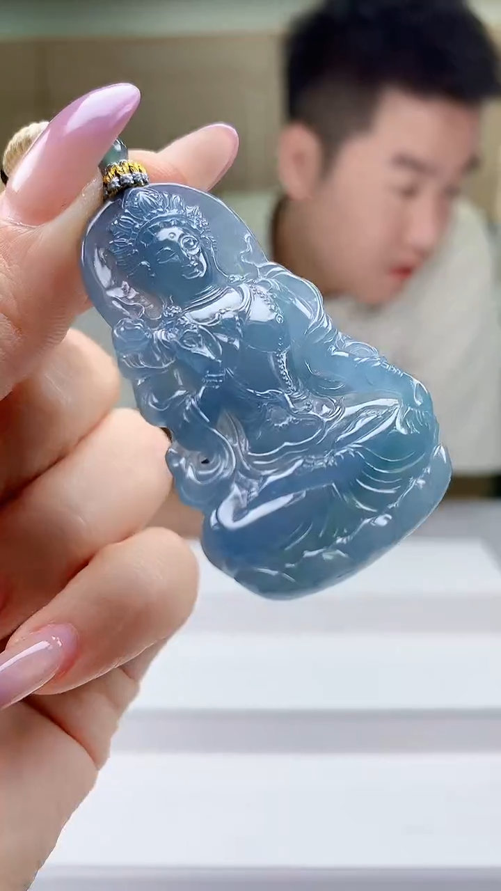 定制翡翠未镶嵌5028ty-毛货挂件210