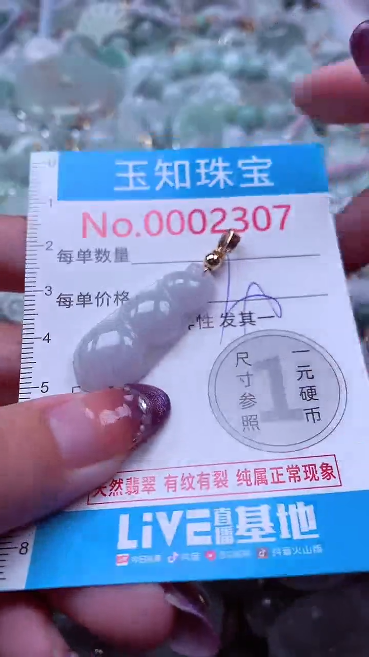 翡翠未镶嵌吊坠(不含链)2307