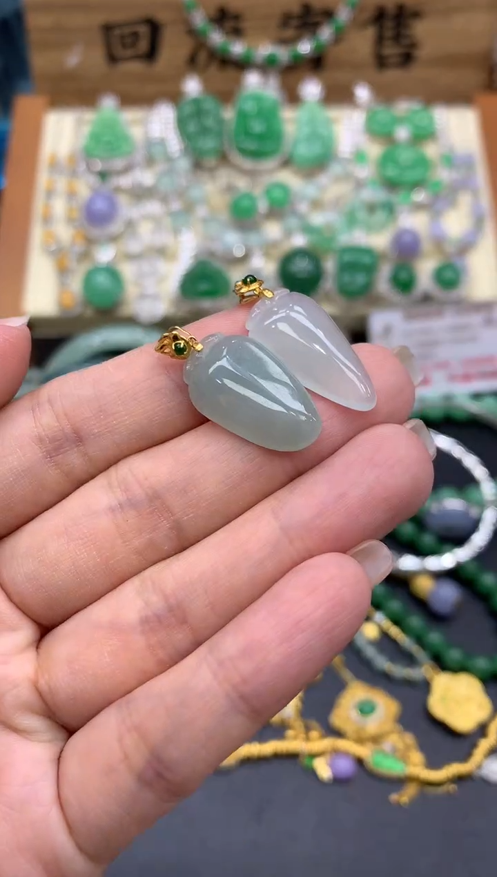 【闪购商品】翡翠颈饰18K金镶嵌256-中国好珍宝