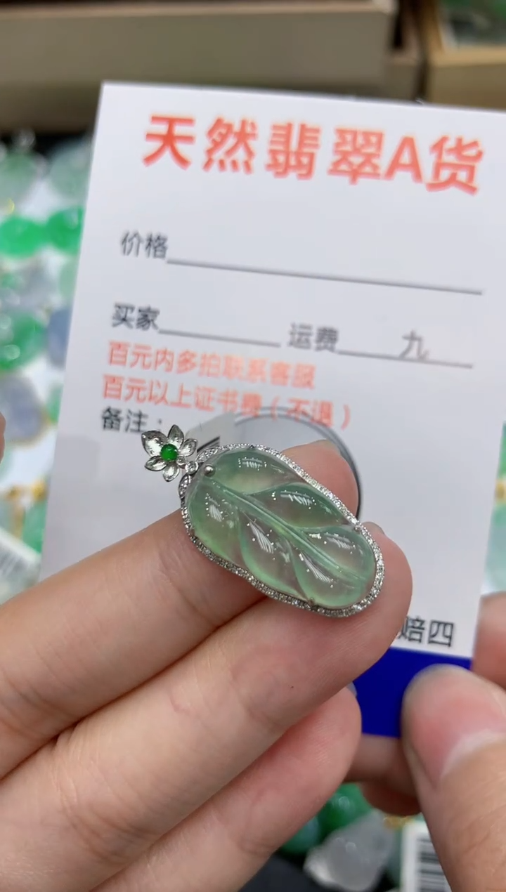 【闪购商品】翡翠颈饰18K金镶嵌111111111111