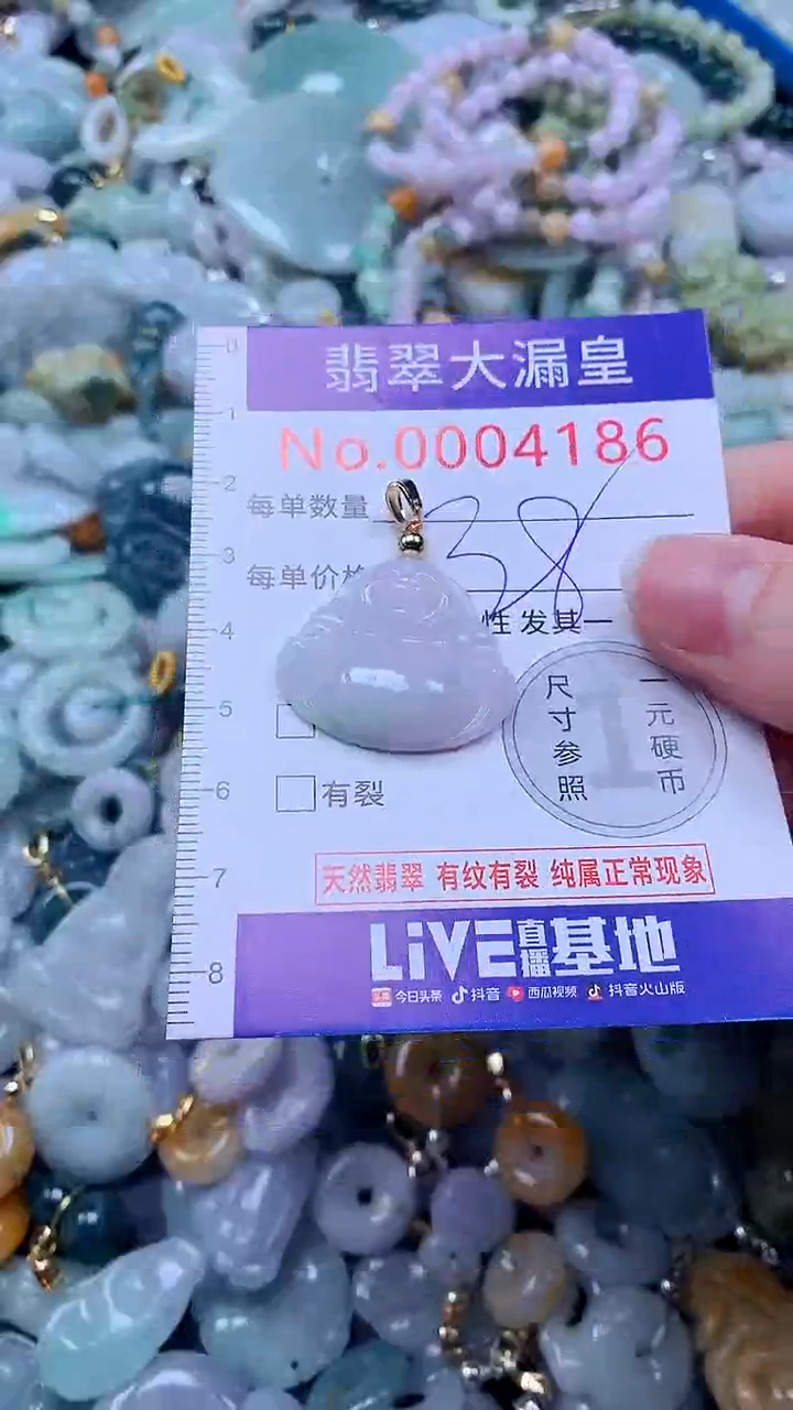 翡翠未镶嵌吊坠(不含链)4186