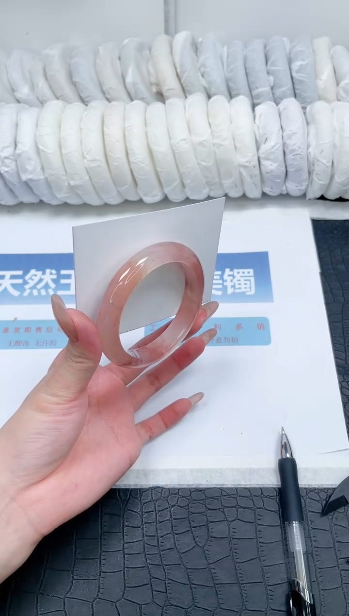 【闪购商品】石英质玉手镯未镶嵌O285-54.3