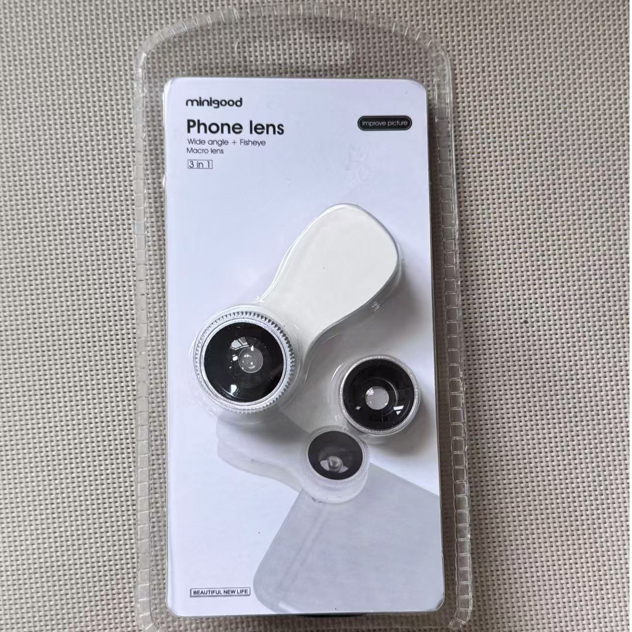 三合一手机镜头鱼眼套装