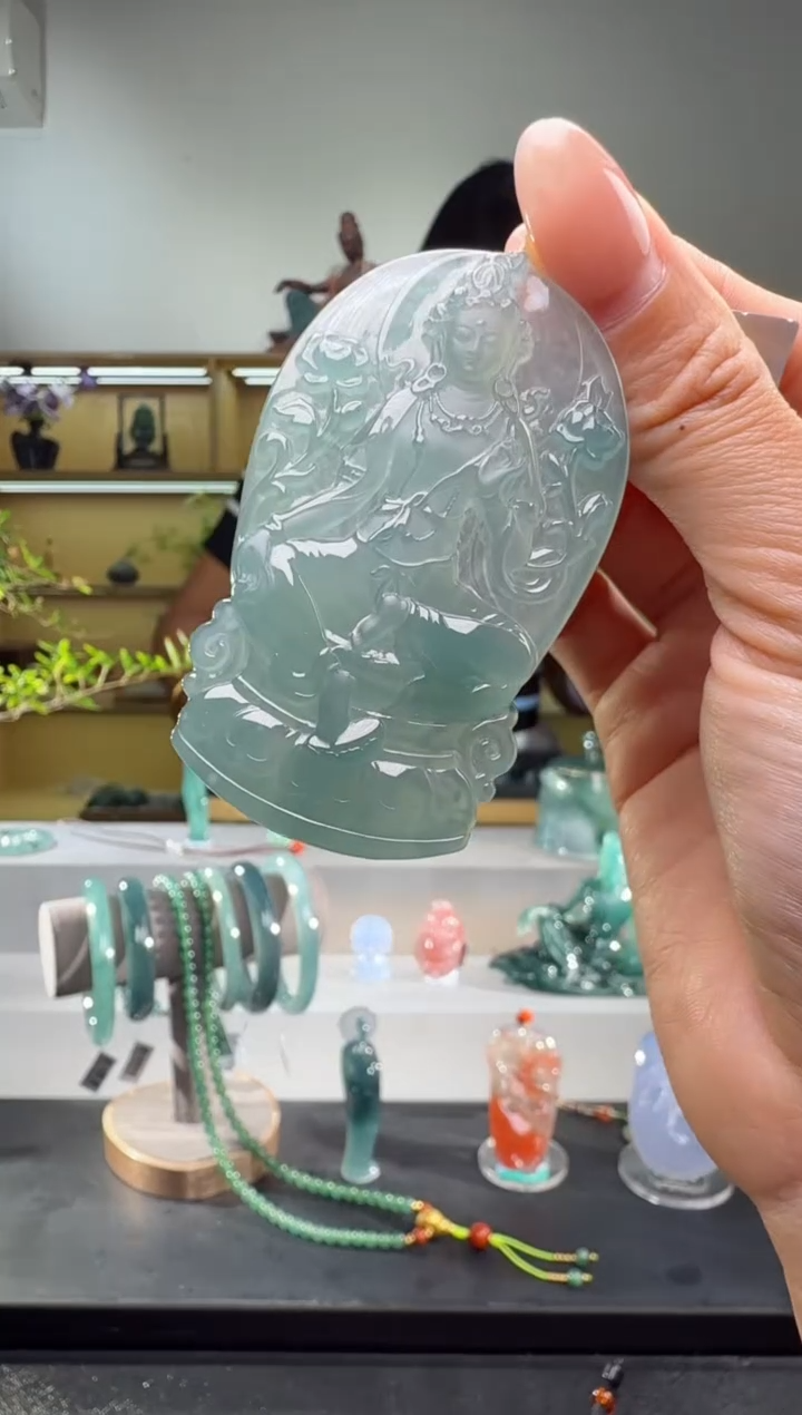 吊坠(不含链)未镶嵌翡翠度母
