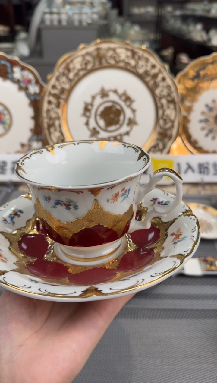 【闪购商品】瓷片240毫升杯碟福利款 微瑕