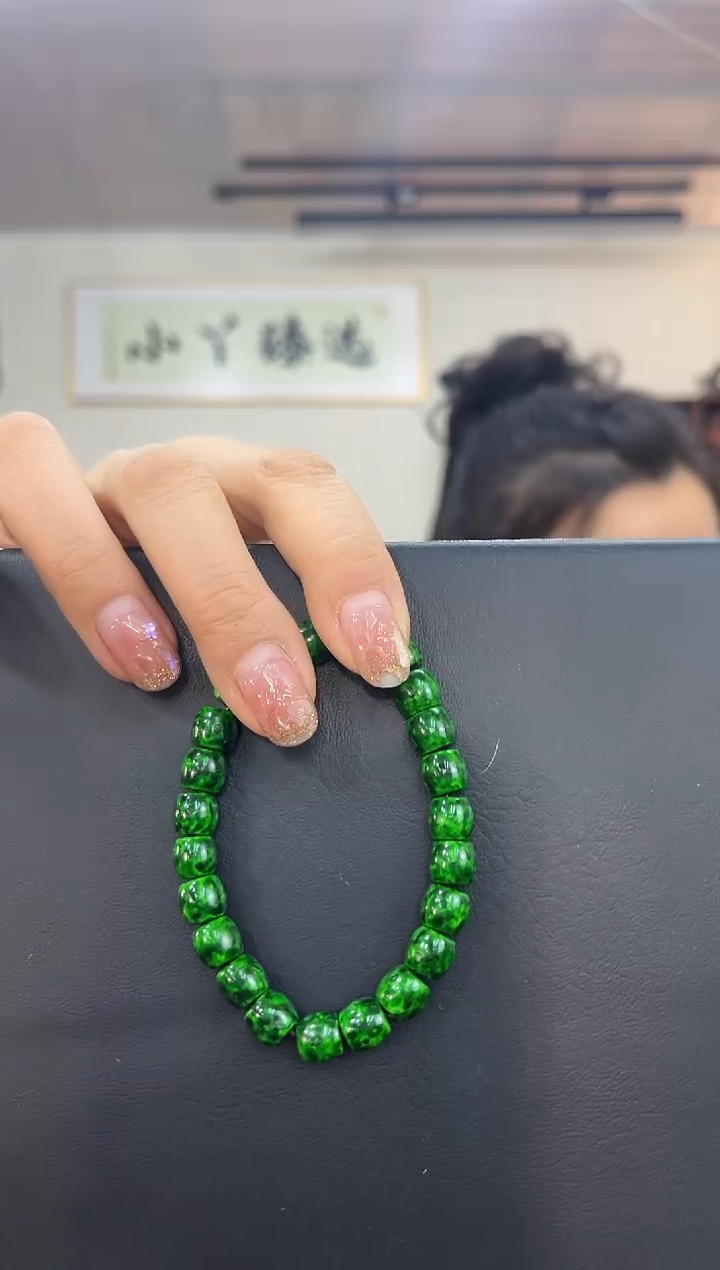 【闪购商品】木1141绿色海牙木7*8串木木木