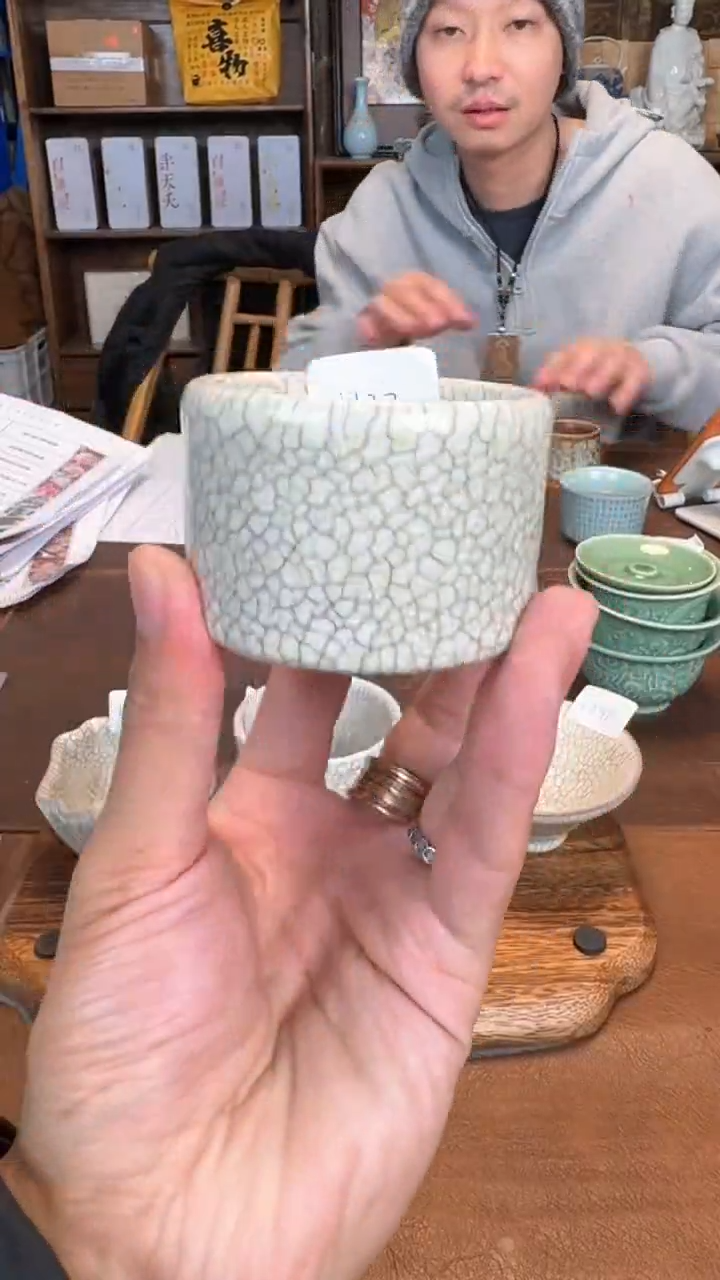 【闪购商品】瓷片@@龙纹宋隐容天杯（白）1730