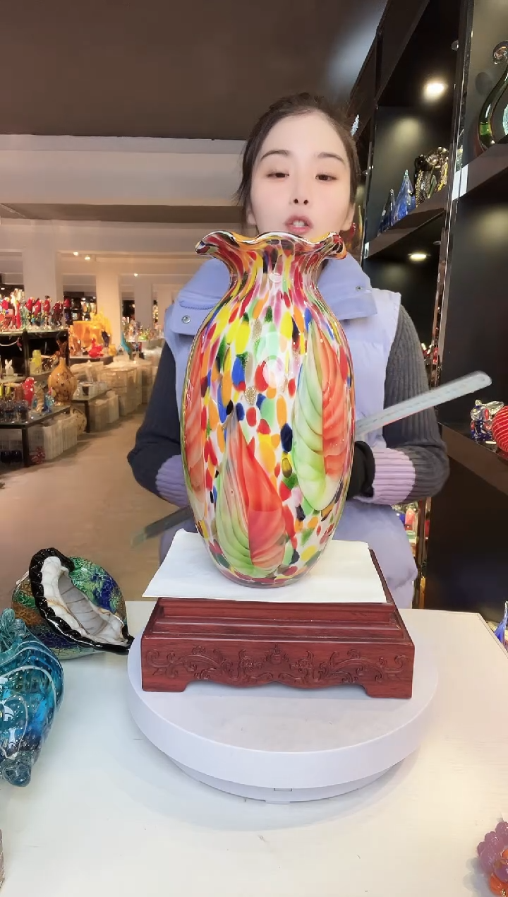 【闪购商品】茶盏琉璃摆件家居摆件