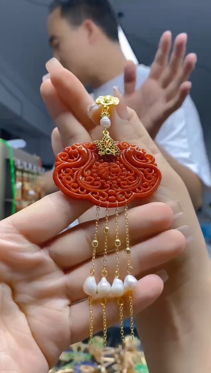 【闪购商品】翡翠耳饰合金75翡翠压襟
