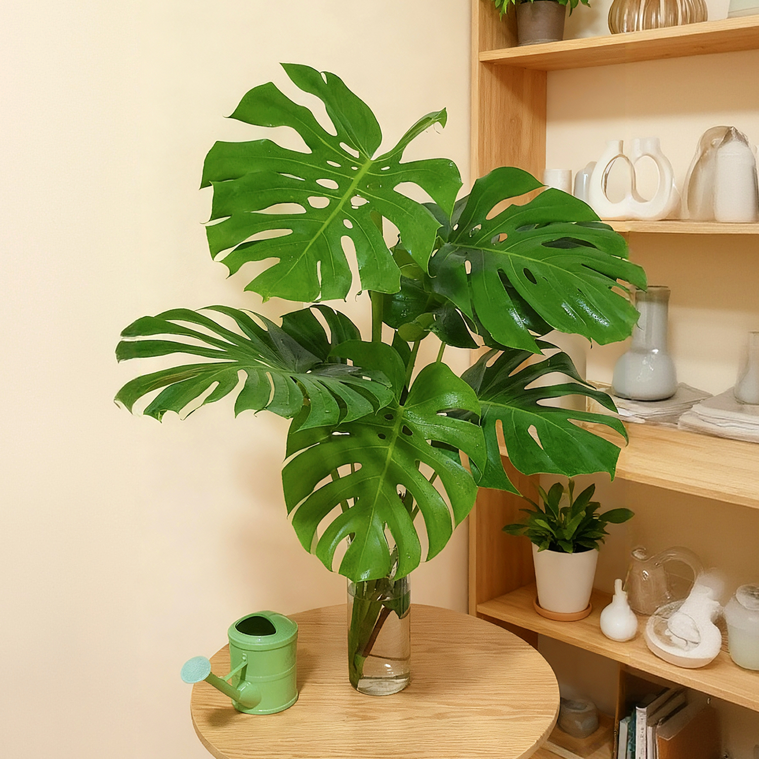 70-80cm3年大老桩水培龟背竹室内摆放大叶绿植净化空气