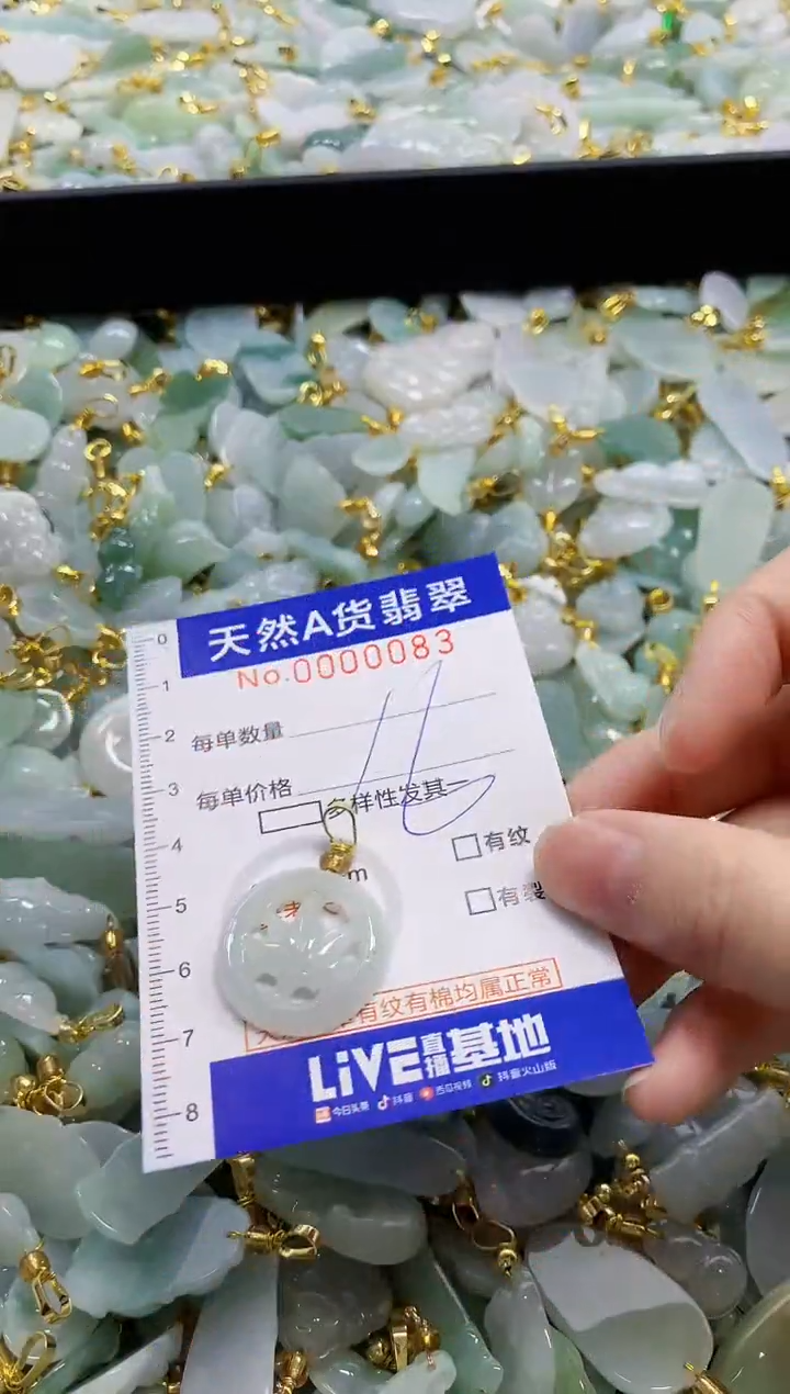 颈饰未镶嵌翡翠天然A货翡翠
